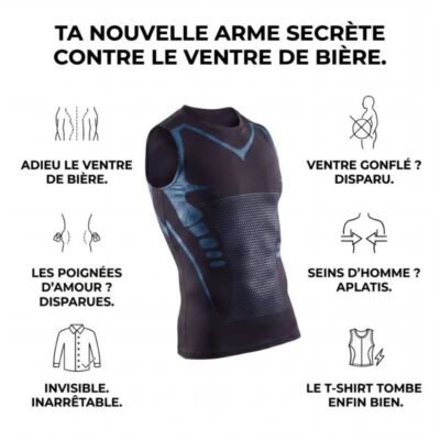 Body Compress | Débardeur de compression ionique